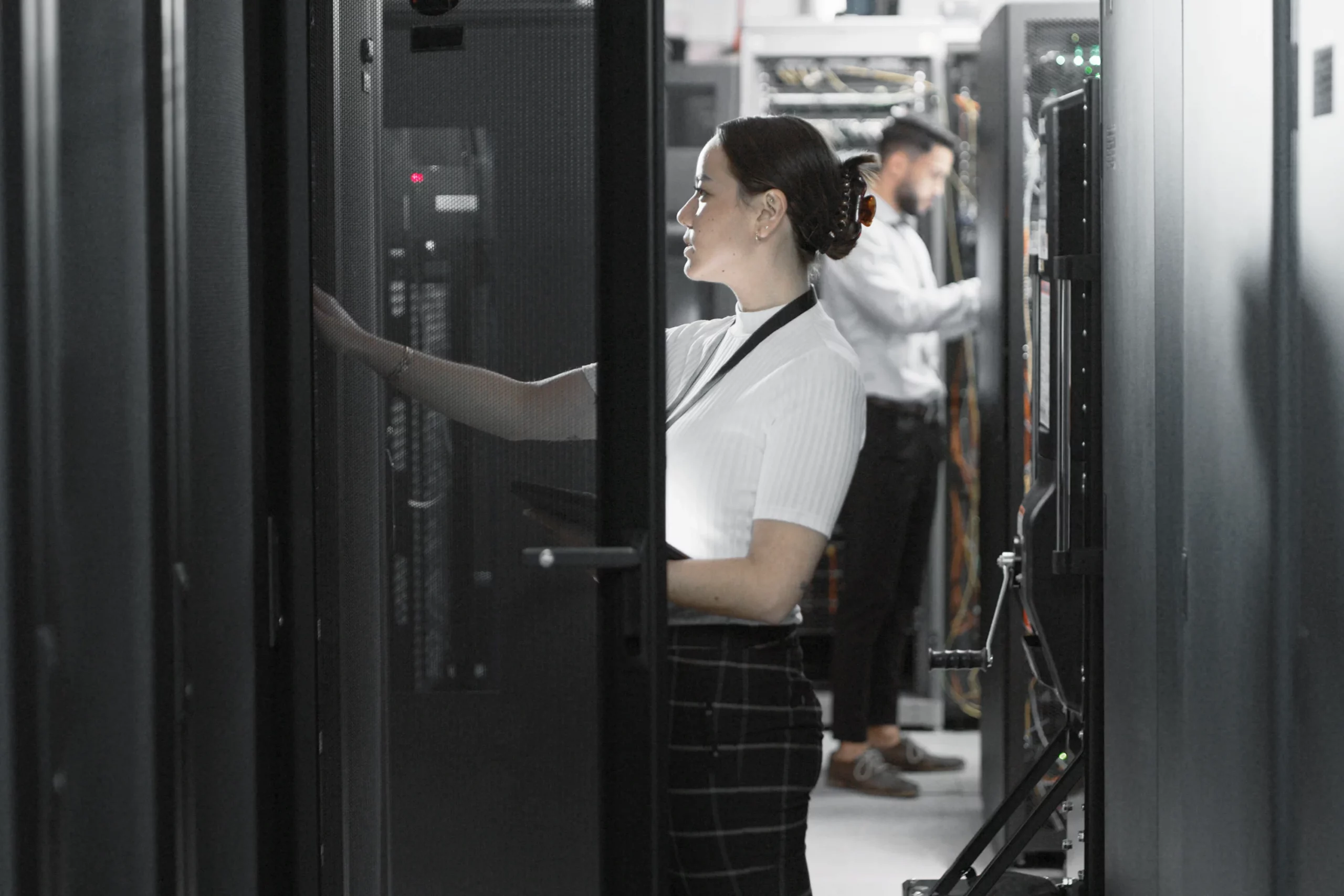 Abstraktes Bild für Struktur, Klarheit und digitale Prinzipien