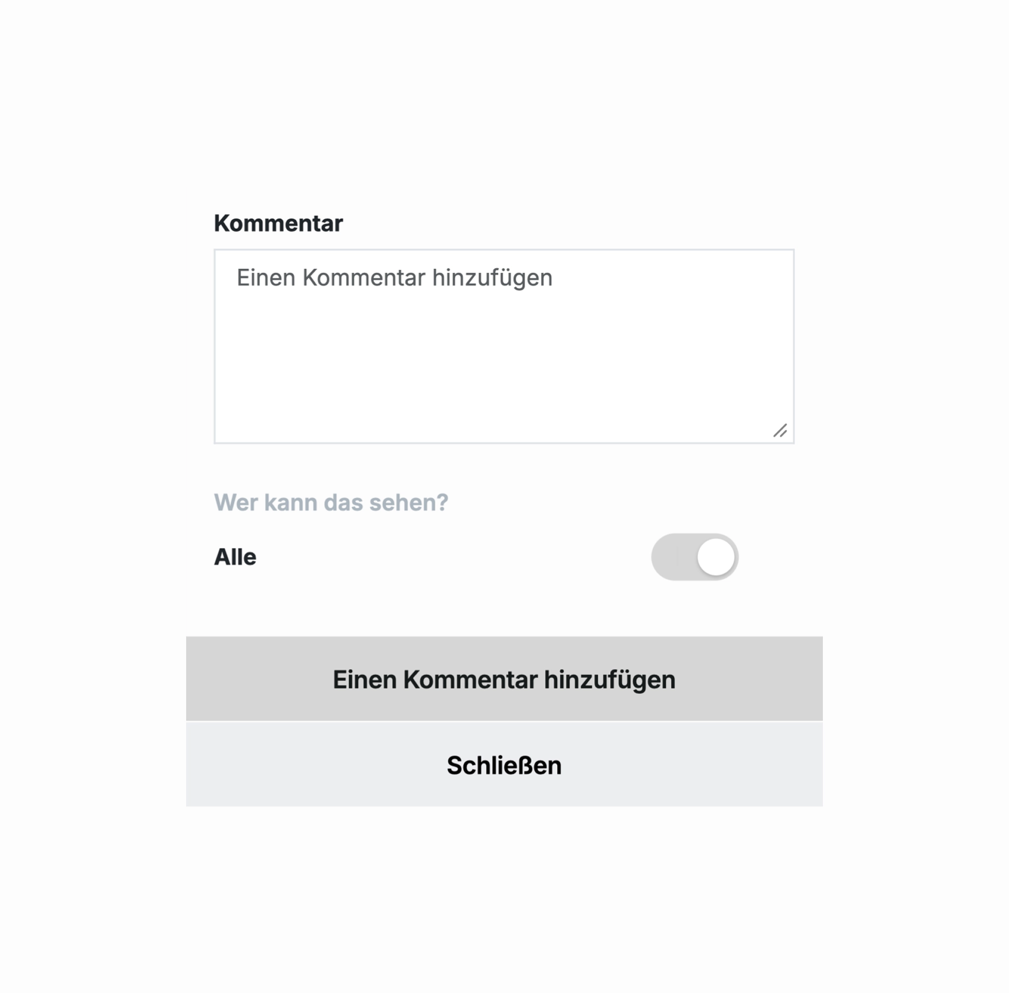 Kommentarfunktion zur direkten Abstimmung und Freigabe innerhalb eines Dokuments