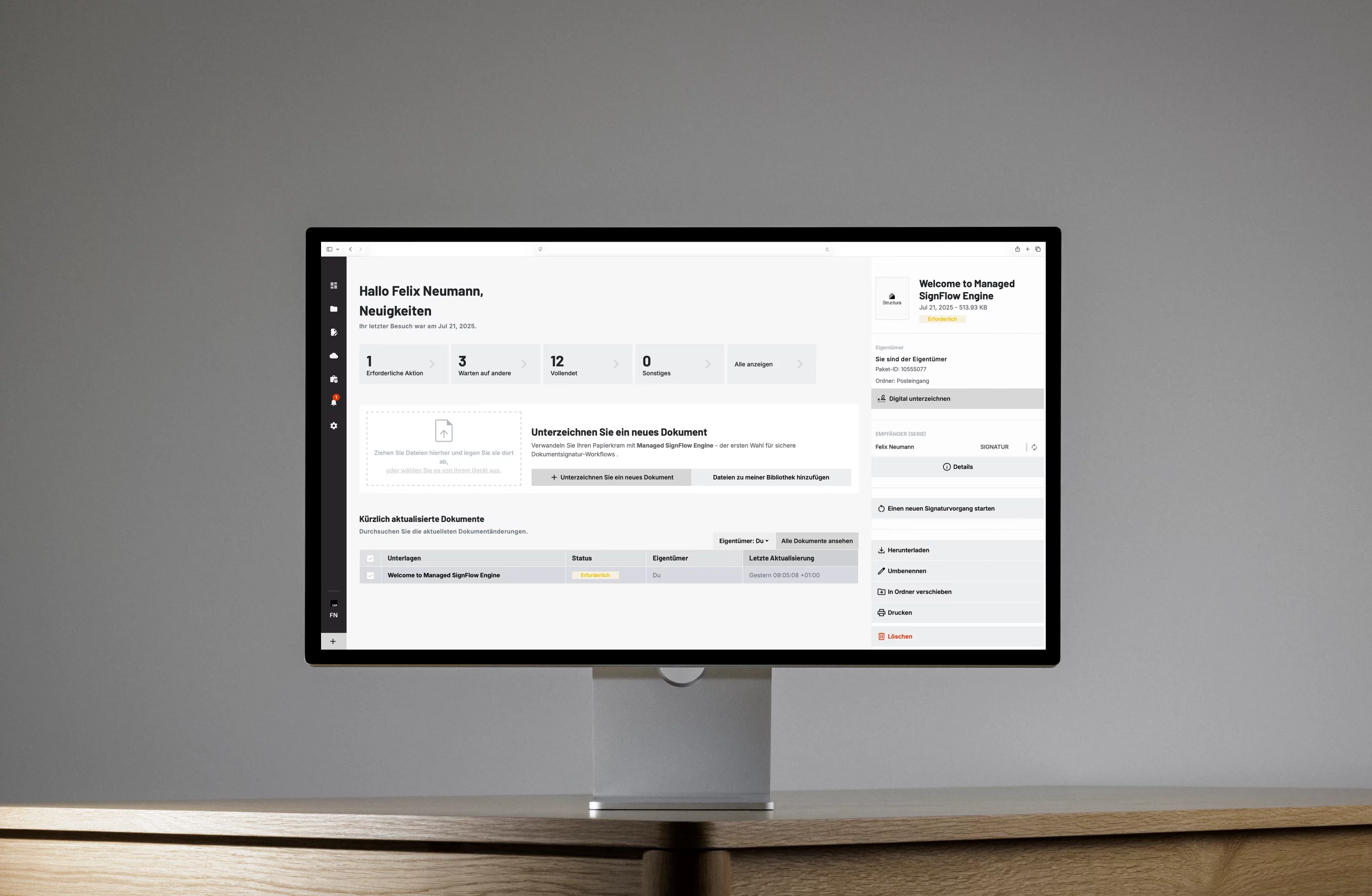 Visualisierung strukturierter digitaler Freigabe- und Signaturprozesse für Architekturprojekte